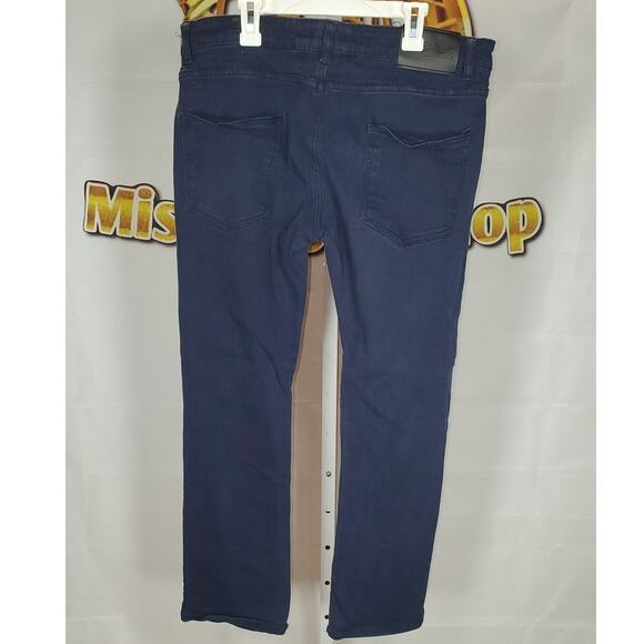 Denim Culture Men’s Blue Skinny Jeans Stretch Fit Size 38x32 - Picture 2 of 6